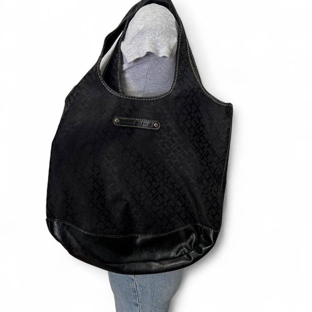Tommy Hilfiger Black Leather Shoulder